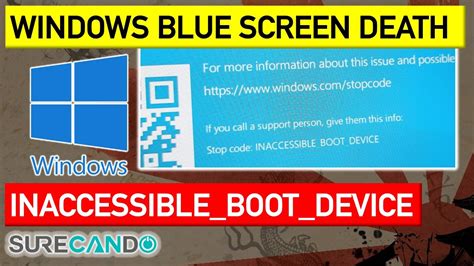 inaccessible boot device after clone windows 10|repairing disk errors after clone.